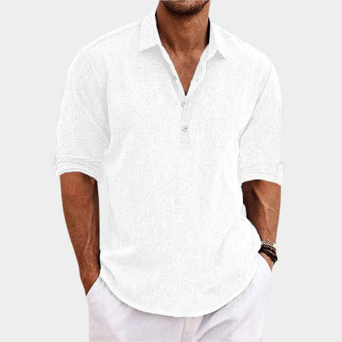 1 acheté = 1 offert - Chemise Vincent en lin 100% premium