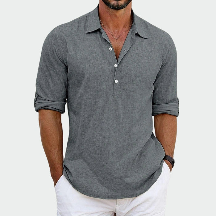1 acheté = 1 offert - Chemise Vincent en lin 100% premium